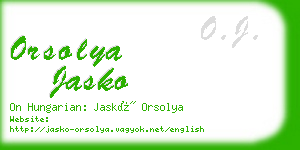 orsolya jasko business card